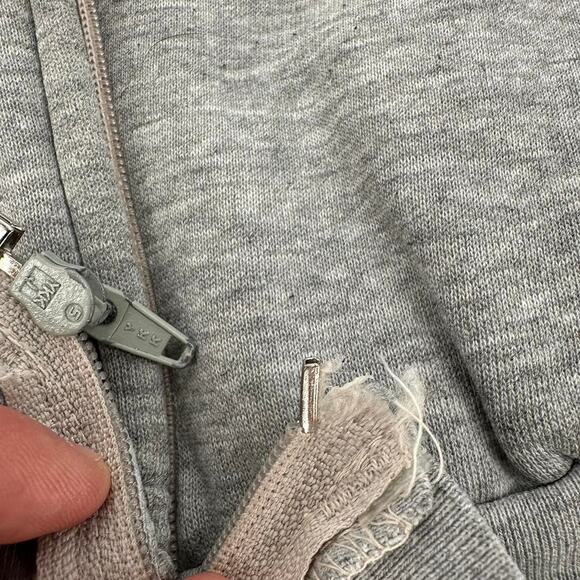 Vintage Drop Shoulder Ozark Double Face Hoodie 1980s gray men’s L - Picture 4 of 8